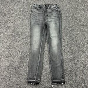 Judy Blue Jeans Womens 9/29 Gray Skinny Fit Stretch Medium Wash Denim Preppy